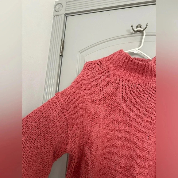Anthropologie The Need-It Oversized Chunky Knit Mock Neck Sweater Size L - Picture 8 of 15